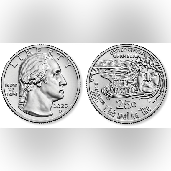 Rare Limited Edition 2023 P Edith Kanaka’ole Quarter - Picture 4 of 9